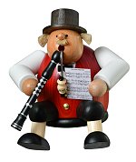 Musician Playing Clarinet<br>Sitting Chubby Smoker